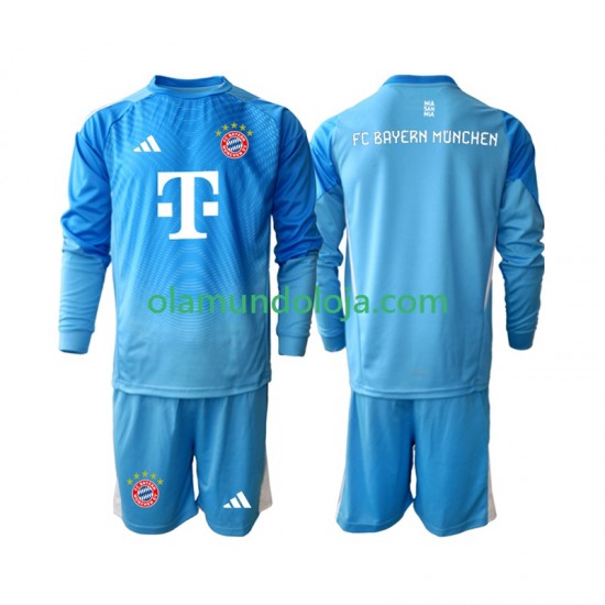 Camisola Bayern de Munique Guarda-redes Criança Equipamento Terceiro 2025-2026 Manga Comprida